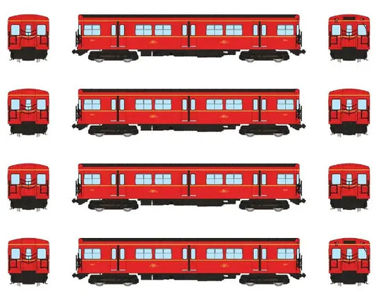 Rapido 206001 HO TTC G-Class Subway (DC/Silent): A-B-B-A Train: #5016+5217+5216+5017