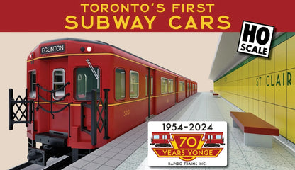 Rapido 206503 - TTC G-Class Subway A-B Train #2 (DCC and Sound) #5098+5099 - HO Scale