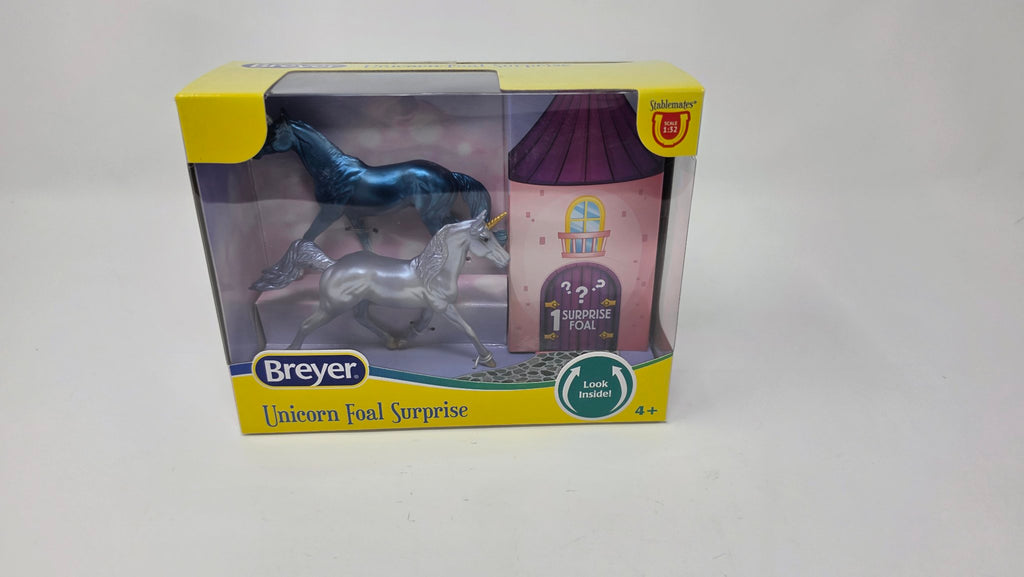 Breyer Unicorn Foal Surprise box front, Windswept Family