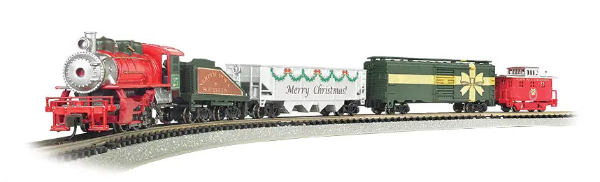 Bachmann 24027 N Merry Christmas Express Starter Train Set