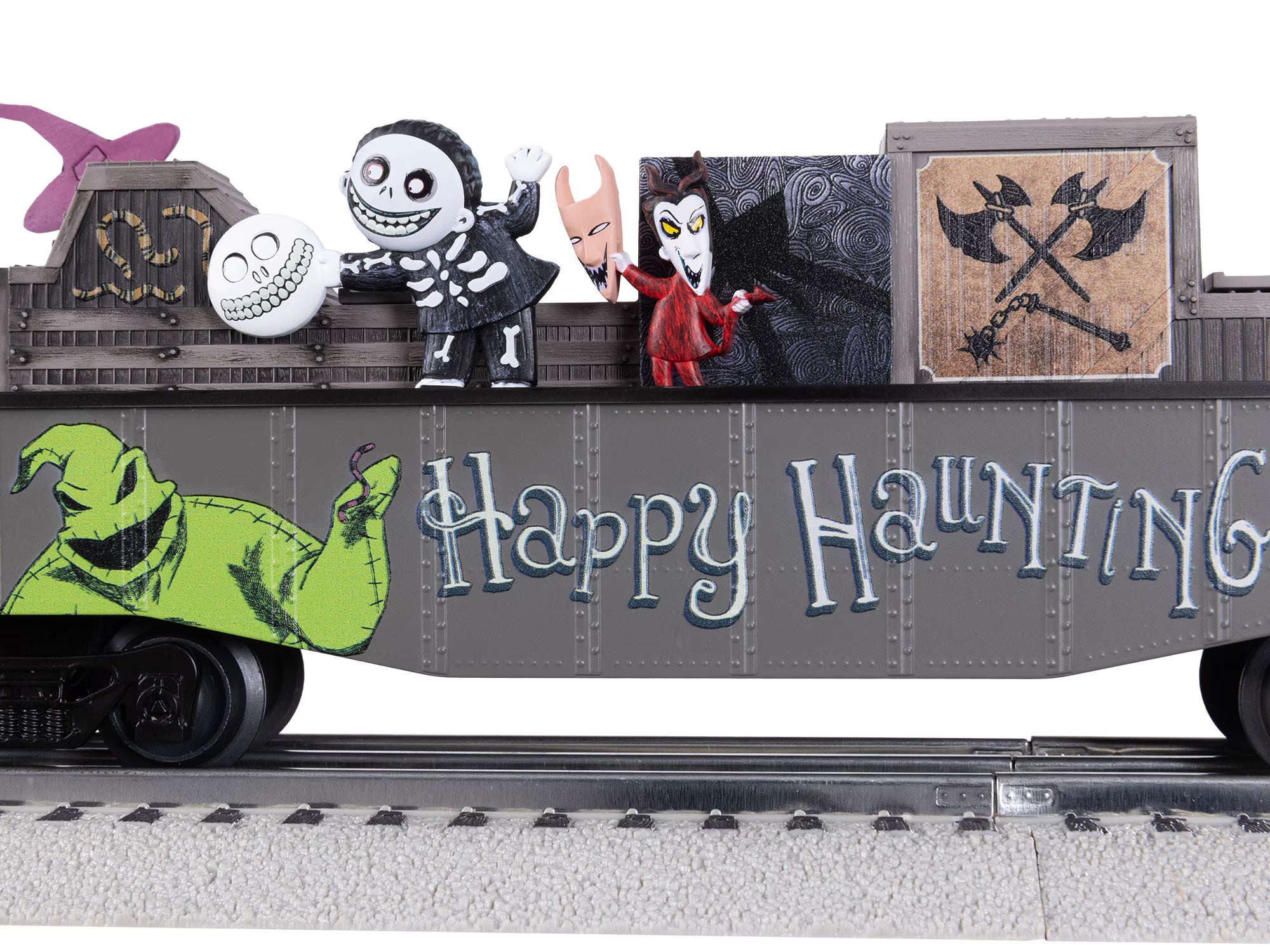 Lionel 2528110 - Nightmare Before Christmas - Chasing Gondola Car "Lock Shock & Barrel"