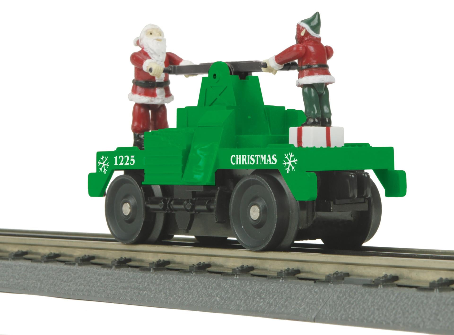 MTH 30-5256 - Operating Hand Car Christmas