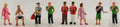 Model Power 1344 N Pedestrian Figures (Set of 9)