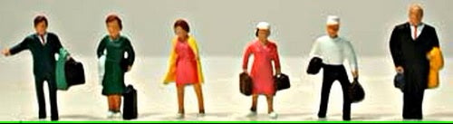 Model Power 5702 HO Passenger Figures (Set of 6)
