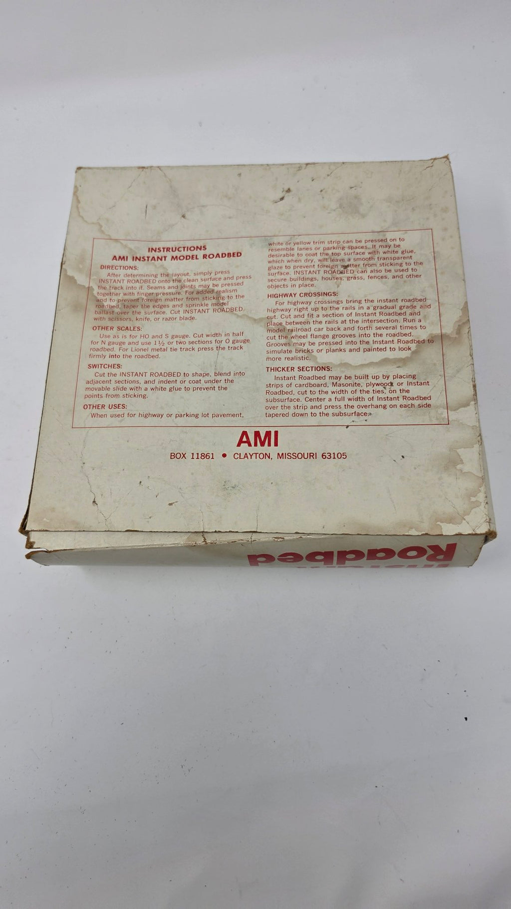 AMI Instant Roadbed ARR-30 — 2in x 30ft Roll (Used)