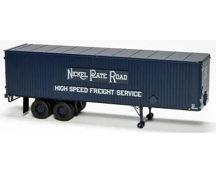 Rapido 403012 35' Fruehauf Integral-Post Volume Van - Nickel Plate T-271