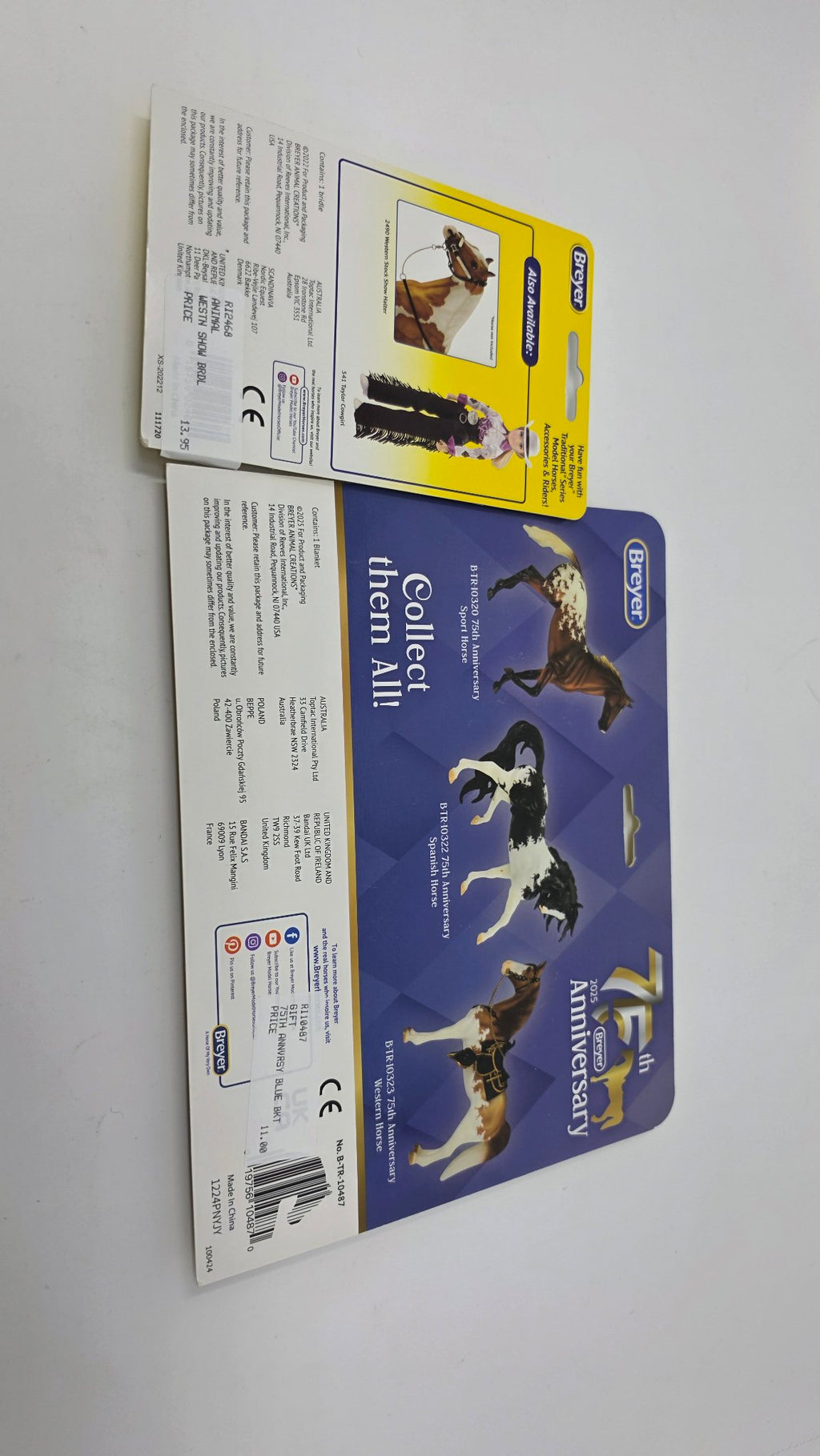 Breyer Traditional Accessories Bundle — Western Show Bridle & 75th Anniversary Stable Blanket