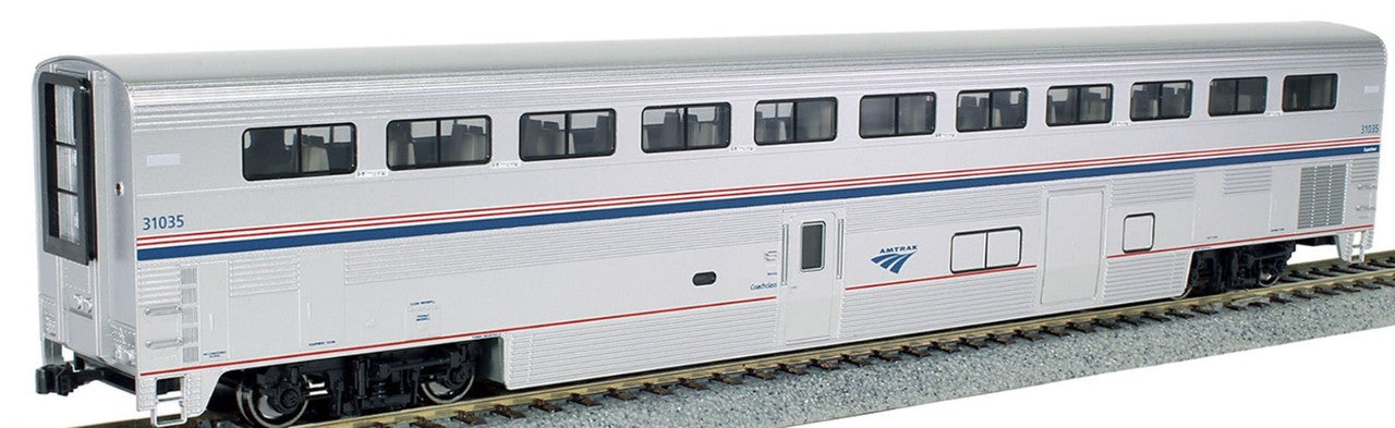 Kato 35-6094 - Superliner I Coach-Baggage Phase VI Amtrak (AMTK) 31003 - HO Scale