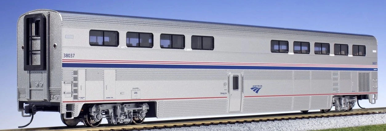 Kato 35-6076 - Superliner I Diner Phase VI Amtrak (AMTK) 38004 - HO Scale