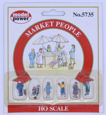 Model Power 5735 HO Market People Figures (Set of 6)