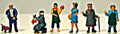 Model Power 5735 HO Market People Figures (Set of 6)