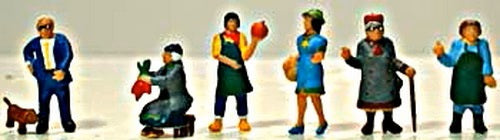 Model Power 5735 HO Market People Figures (Set of 6)