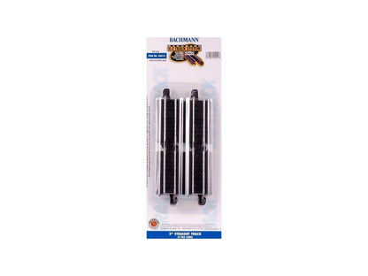 Bachmann HO Scale Train E-Z Track System 3&quot; Straight Track Pack 44412