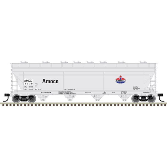 Atlas 20006903 Master Plus HO ACF 5250 4-Bay Covered Hopper, Amoco #6221