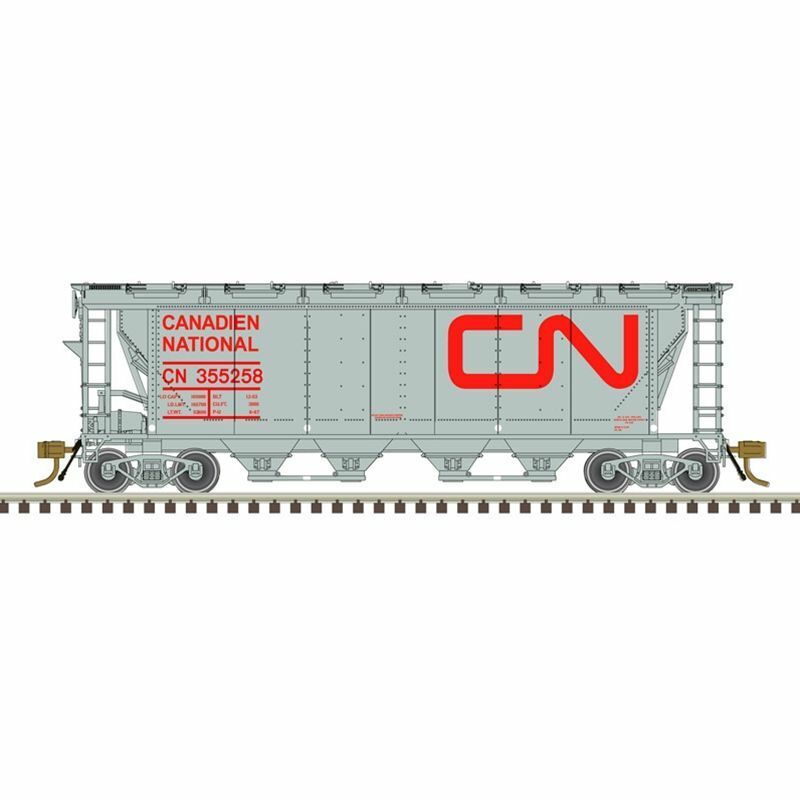 Atlas 20006362 Master HO Slab-Side Covered Hopper, Canadian National #355258