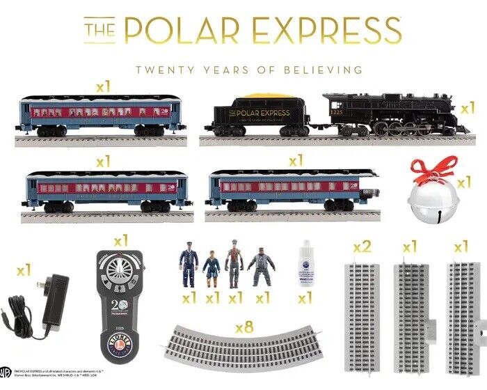 Lionel 2423030 O THE POLAR EXPRESS™ 20th Anniversary LionChief Set