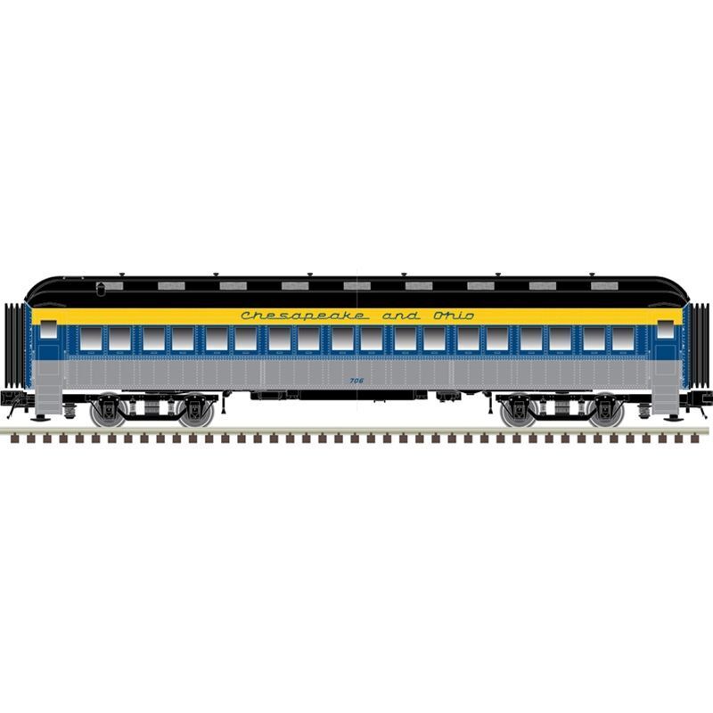 Atlas 50006253 Trainman N 60ft Passenger Coach, Chesapeake &amp; Ohio #706