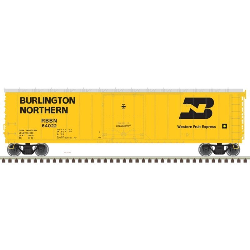 Atlas 20007019 HO Master 50ft Plug Door Boxcar, Burlington Northern #64125