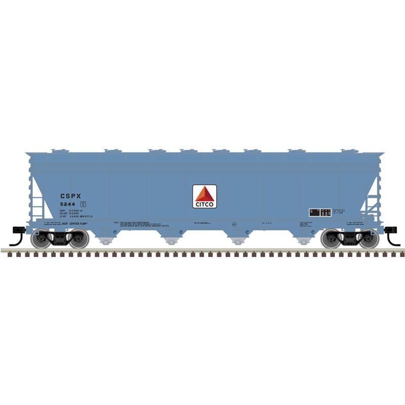 Atlas 20006404 Master Plus HO ACF 5250 4-Bay Covered Hopper, Citco #5297