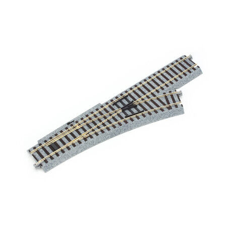 HO Unitrack Right Turnout with 490mm (19 1/4&quot;) Radius Curve