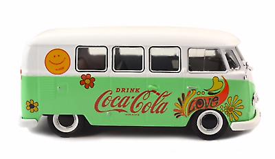 Atlas Model Railroad Co. 820058 Coca-Cola 1959 VW T1 Samba Bus Flowers Version,