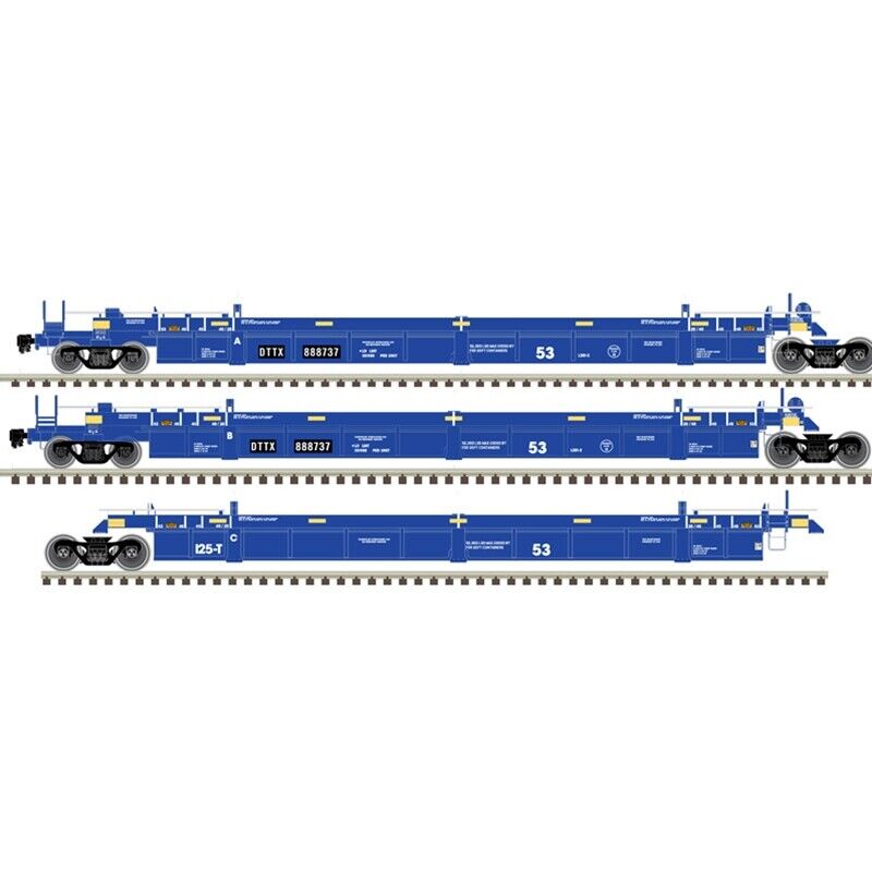 Atlas Master Line HO 20006622 Articulated Well Car, TTX #888685