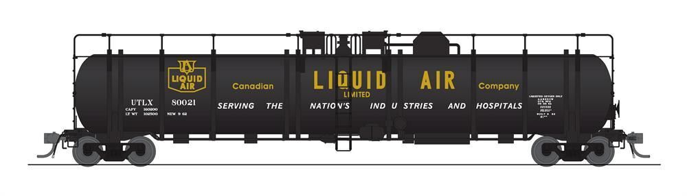 Broadway Limited 8043 HO High-Capacity Cryogenic Tank Car, Canadian Liquid Air