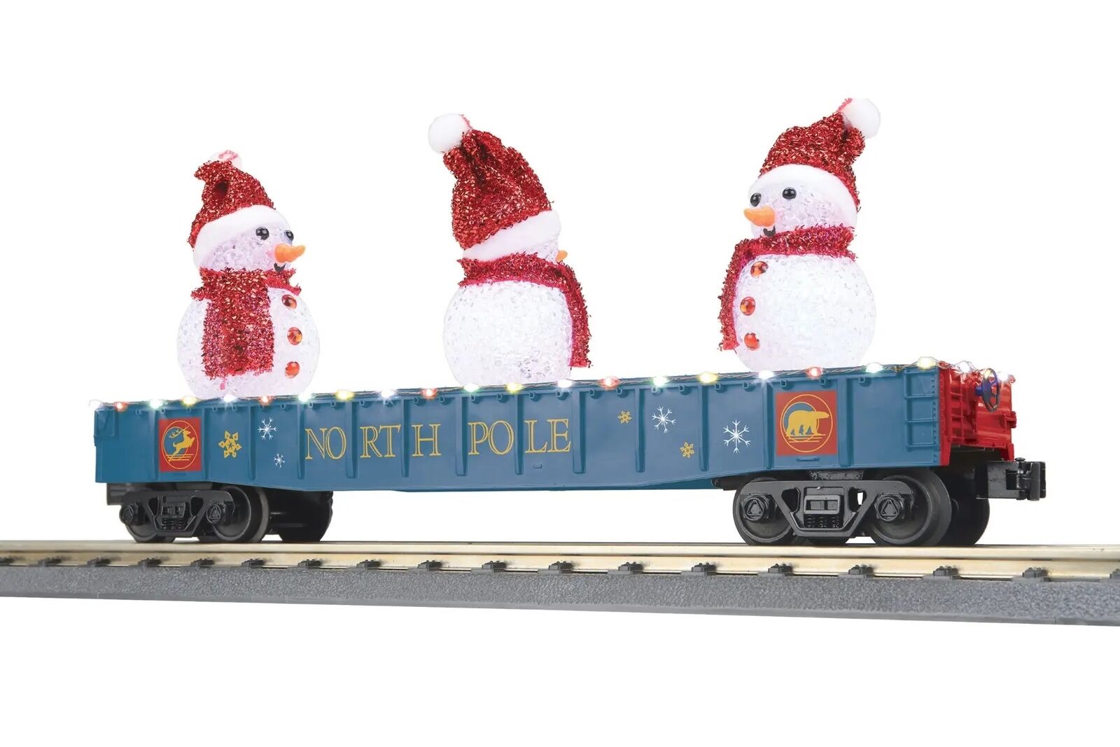 30-72230 Gondola Car w/LED Lights &amp; Lighted Snowmen - #1225