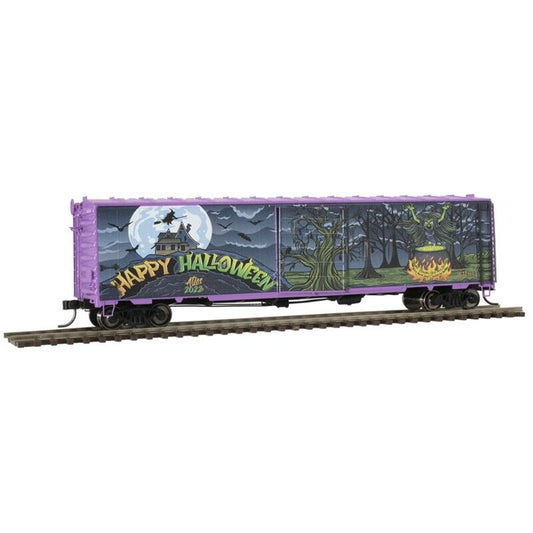 ATLAS 20006954 HO 50' POSTWAR BOX CAR - HALLOWEEN 2022 HOLIDAY SPECIAL WTCH13