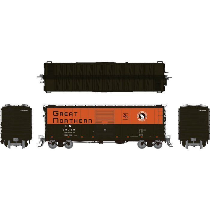 Rapido 155004A HO Great Northern 12-Panel 40ft Boxcar #39395