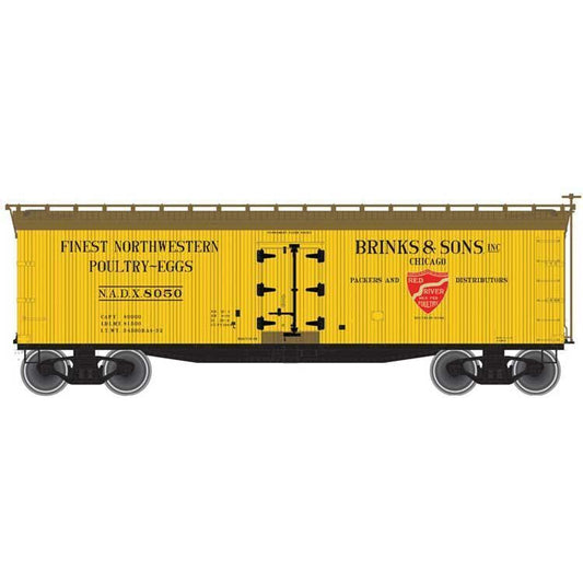 Atlas 20005839 40' Wood Reefer Brink's and Sons #8052 HO Scale