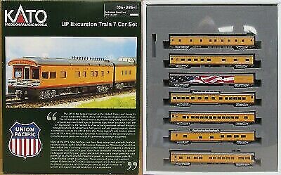 Kato Item #: 106-086 N Scale Union Pacific Excursion Train, 7-Car Set