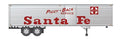 Rapido 403037 HO Fruehauf 40ft Fluted-Side Trailer, Side Door, Santa Fe #1