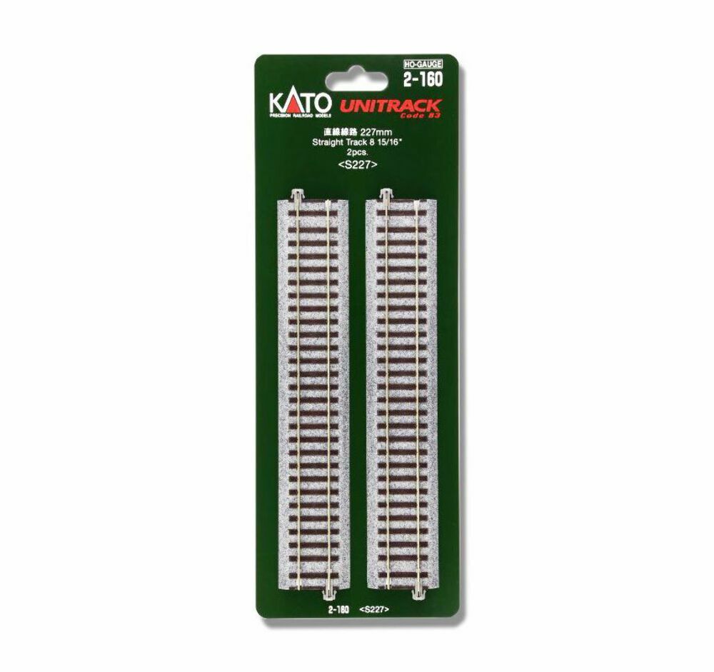 Kato HO 2-160 Unitrack Straight Roadbed Section, 8-15/16" 227mm