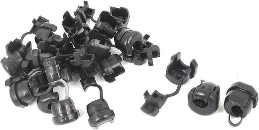 Heyco 1217 6N-4 strain relief Bushing round Black nylon lot of 25