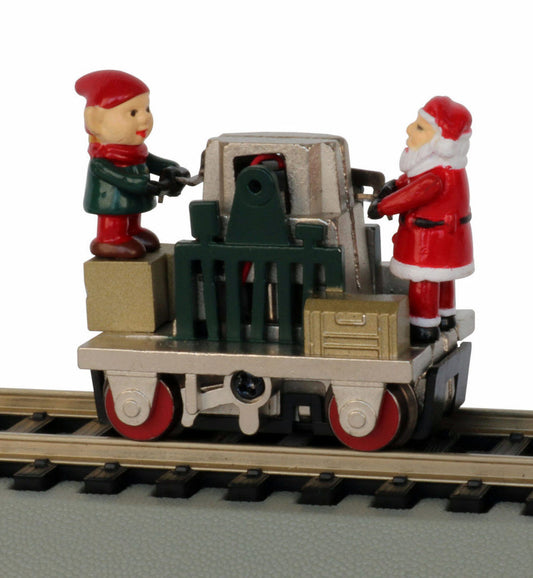 Bachmann HO 46224 Gandy Dancer Operating Hand Car, Christmas Theme