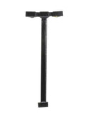 Double-Arm Square LED Light 3-Pack -- Black (warm white LED) 15 Scale Feet Tall