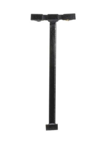 Double-Arm Square LED Light 3-Pack -- Black (warm white LED) 15 Scale Feet Tall