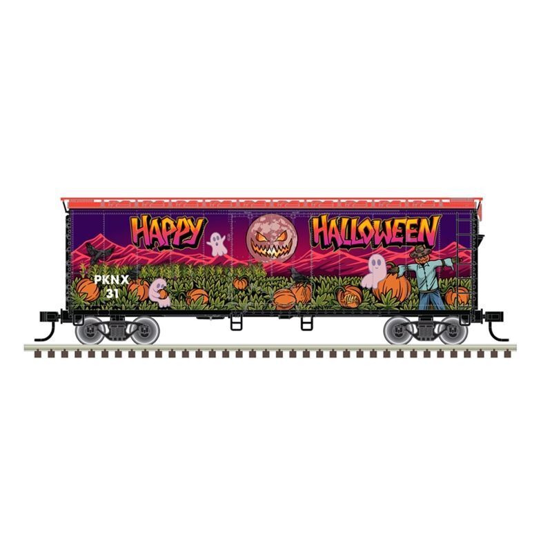 Atlas 50006480 Trainman N 40ft Plug-Door Boxcar, Halloween