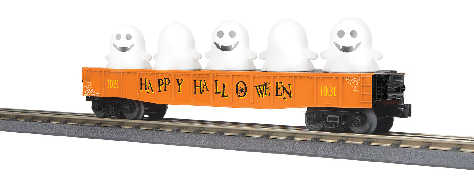 30-72227 O RailKing Gondola Car w/Flickering Lighted Ghosts