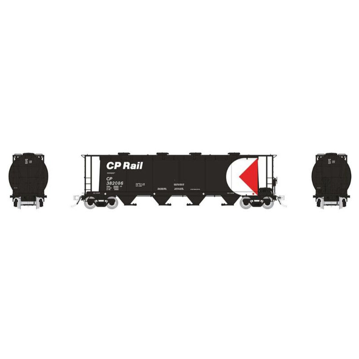 Rapido Trains 127027 HO CP Rail NSC 3800 Cu. Ft. Covered Hopper #3 (6 Pk)
