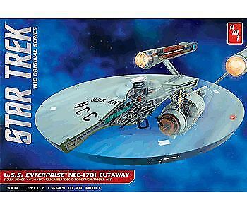 AMT 891/06 1/537 Star Trek TOS Enterprise Cutaway Unassembled Model