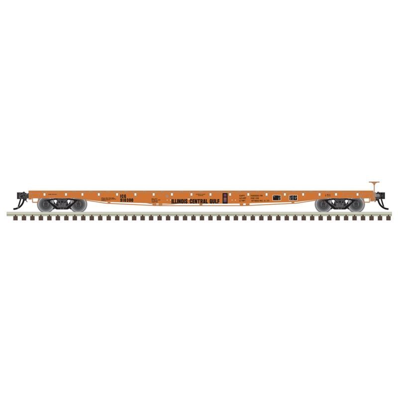 Atlas 50006431 N GSI 60ft Flatcar, Illinois Central Gulf #910335