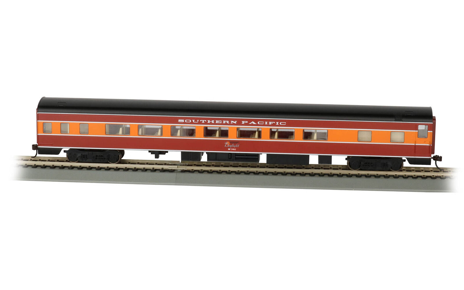 85' Coach w/Lighted Interior SP Daylight #2463 Bachmann Trains 14214