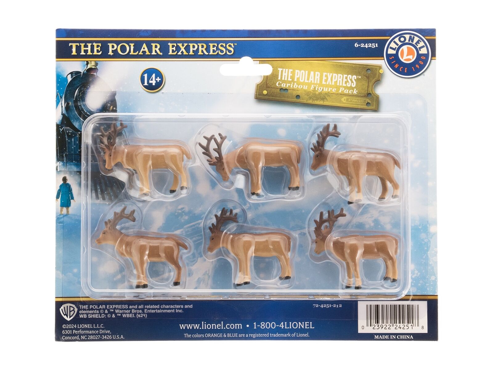 LIONEL 624251 6-24251 O POLAR EXPRESS CARIBOU ANIMAL PACK