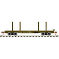 Atlas 50006289 N Master 45ft Logging Flatcar, Milwaukee Road #59908