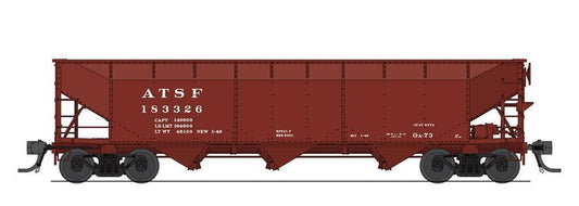 Broadway Limited 8101 HO AAR 70-Ton 3-Bay Hopper, Santa Fe #183340