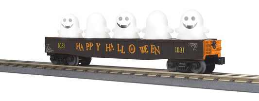 O RailKing Gondola Car w/Flickering Lighted Ghosts 30-72226