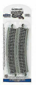 Bachmann E-Z Track 22" Radius Curved Track #44503 HO Scale (Set of 4)