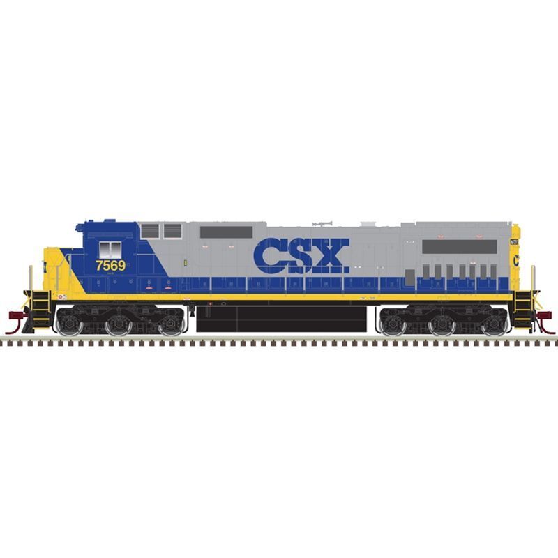 Atlas 10004206 HO GE Dash 8-40C, Gold, ESU LokSnd DCC Snd, CSX #7569